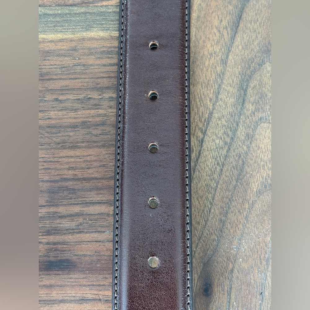 Cavalieri Brown Leather Belt made in Italy 120/105 - Picture 6 of 6